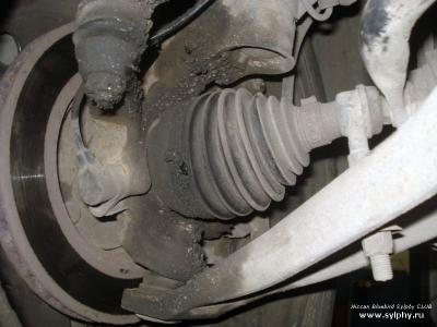 ремонт пыльника двигателя автомобиля ипсум левого